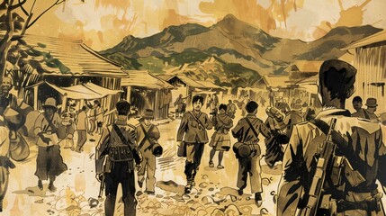 illustration of the consequences of war
