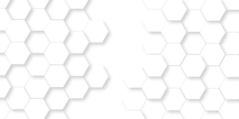 White Hexagonal Background. Luxury White Pattern. Vector Illustration. 3D Futuristic abstract honeycomb mosaic white background. geometric mesh cell texture. modern futuristic wallpaper.