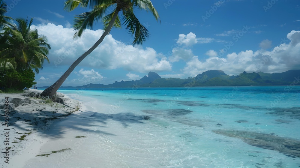 Canvas Prints bora boras sandy beaches surrounded by turquoise water picture