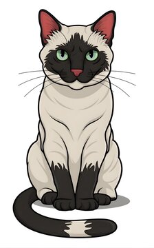 cat siamese cartoon