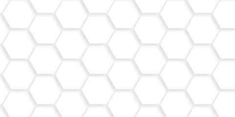 Abstract White Hexagonal Background. Luxury White Pattern. Vector Illustration. 3D Futuristic abstract honeycomb mosaic white background. geometric mesh cell texture. modern futuristic wallpaper.