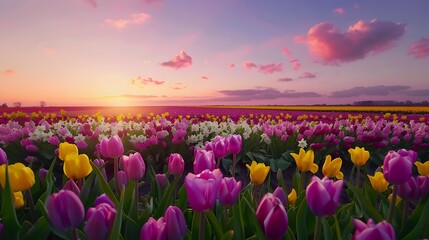 The expanse of magnificent florals is dotted