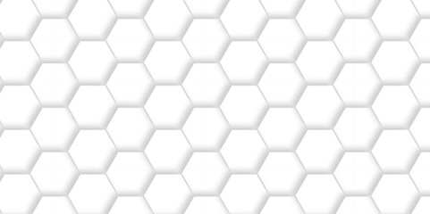 White Hexagonal Background. Luxury White Pattern. Vector Illustration. 3D Futuristic abstract honeycomb mosaic white background. geometric mesh cell texture. modern futuristic wallpaper.