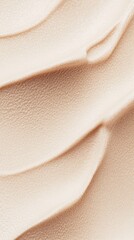 Creamy texture of a smooth cosmetic product spread on a surface