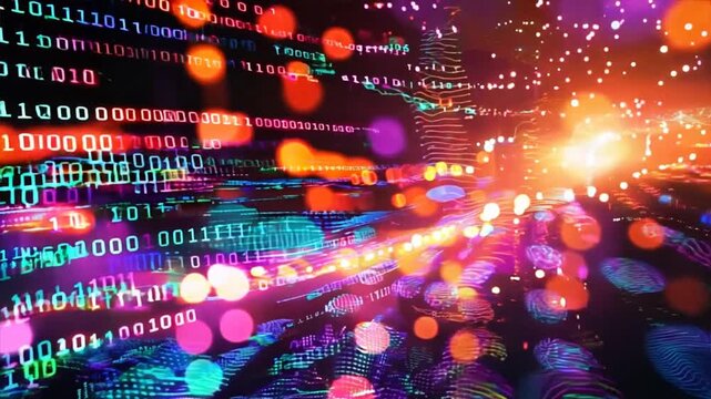 abstract background in colors and patterns for Coding, hacking, or AI