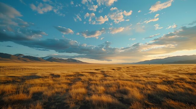 The plains of mongolia are endless steppes