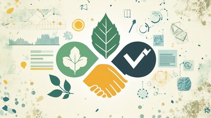 An image depicting the concept of ESG (Environmental, Social, and Governance) Risk Management representing sustainability, corporate responsibility, and ethical business practices.