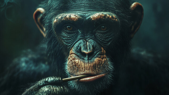 Smoking moneky