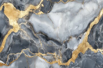 Stylish marbled background showcasing gray tones with touches of gold, perfect for elevating luxury design elements in architectural projects or premium interior decor