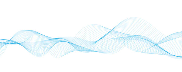 Abstract blue wave background. Vector illustration. EPS10