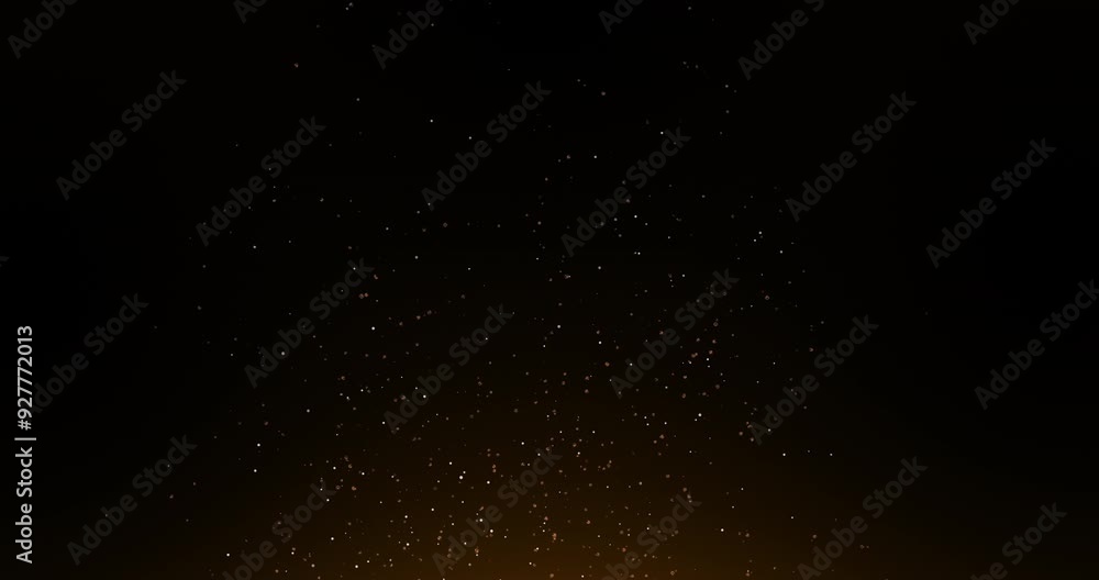 Aufkleber Light, dark and moving of firefly, glow and spark in night, glitter and fantasy of flame and sky. Shine, abstract and space of universe, dots and speed of circle, star and creative for transition