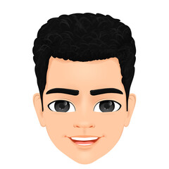 portrait of smiling cute boy