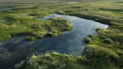 Tundra mighty expanses stretching to the horizon