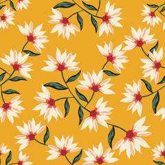 Textile and digital seamless floral vector design