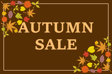 イラスト素材：秋イラスト　AUTUMN　SALE　