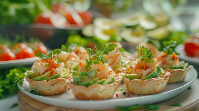tartlets with avokado