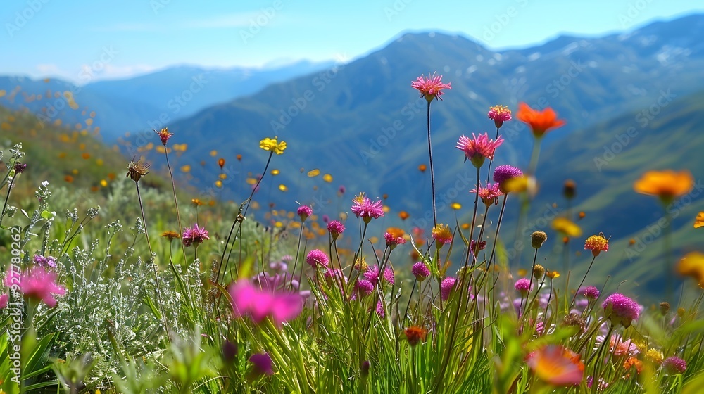 Canvas Prints Flowers beautiful rare plants growing on the tops