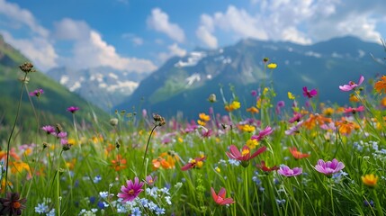 Flowers magnificent and rare plants growing in high