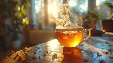 Warm Cup of Tea on a Sunny Day