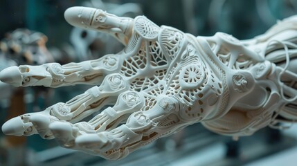 Intricate 3D Printed Robotic Hand