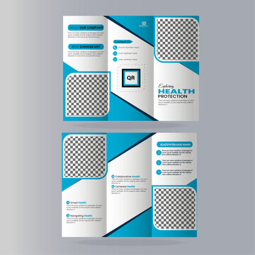 Trifold broshure design template