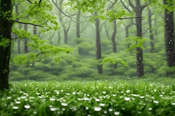 Fototapeta premium spring in the forest