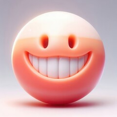A cheerful, stylized smiley face design symbolizing happiness and positivity, perfect for marketing, social media, and children's products.