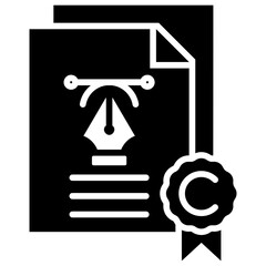 Copyrighted Graphic Design Icon