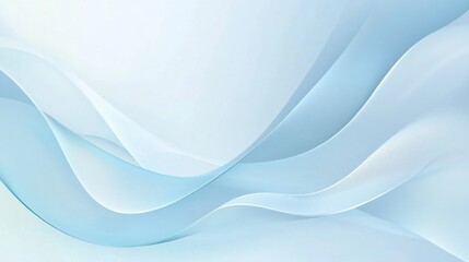 Fototapeta premium Elegant Blue Background with Smooth Lines and White Space 