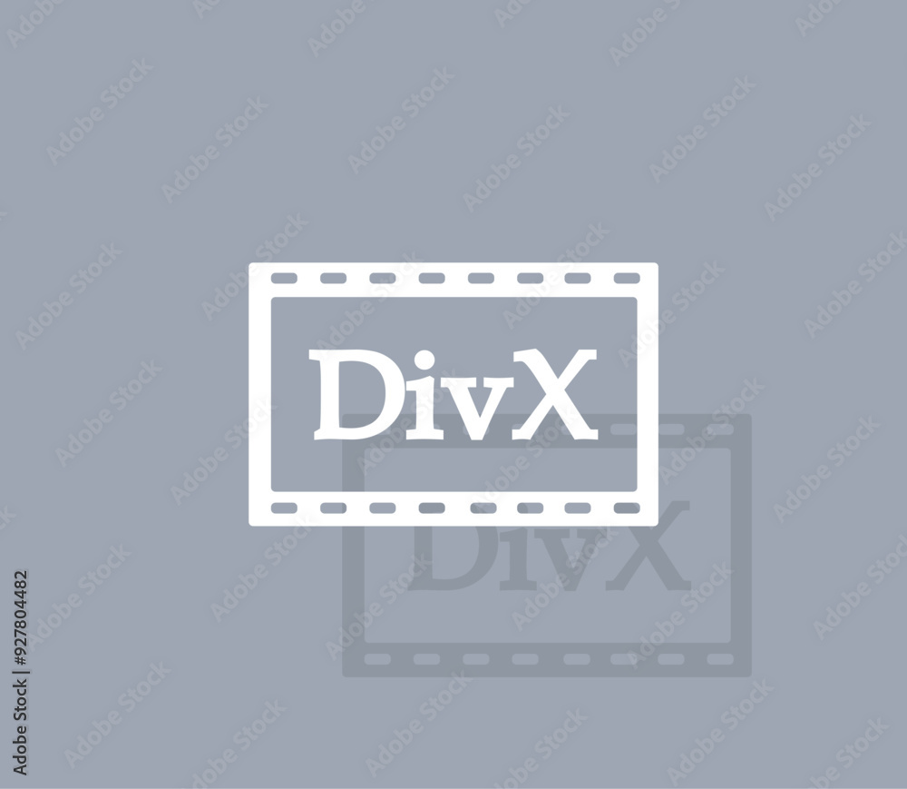 Poster vector icon of white color with shadow on gray background