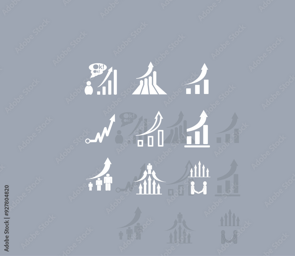 Poster vector icon of white color with shadow on gray background