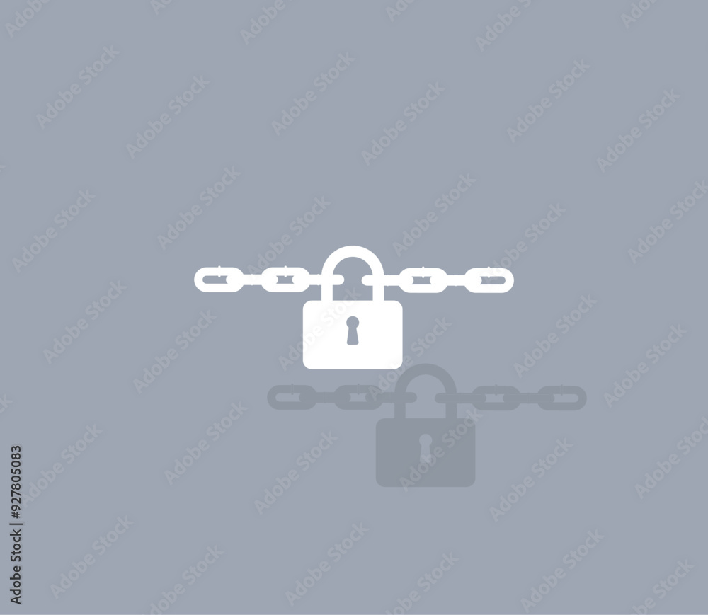 Poster vector icon of white color with shadow on gray background