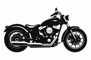 motorcycle retro bike silhouette vintage vector