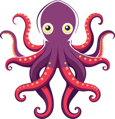 Octopus logo. Isolated octopus on white background
