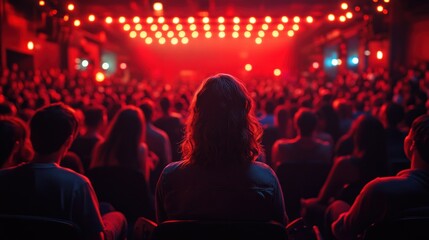 Audience Viewing Performance Under Red Lights