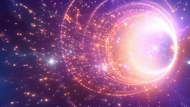 A cosmic symphony of particles and energy as the cosmic neutrino background vibrates with unseen forces and phenomena.