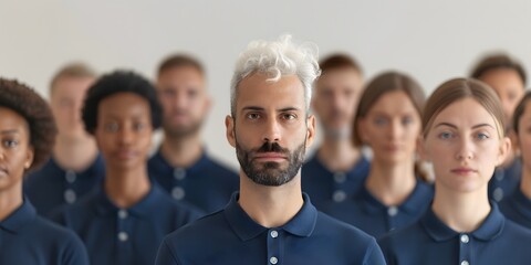 Obraz premium people in a row