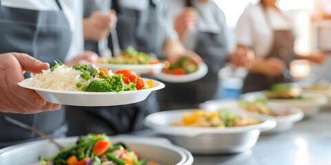 person holding a tray of food