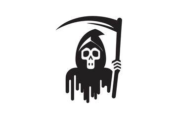 Grim Reaper vector silhouette