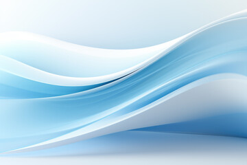 Fototapeta premium generated illustration of blue white pastel gradient background smooth light blue