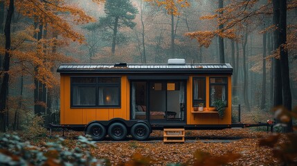 Obraz premium Tiny Home in the Forest