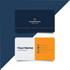 Double-sided creative business card template. Business Card Mockup. template, Clean professional business card template, visiting card template.