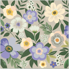 Pattern of  seamless flowers. Abstract origami flowers background. style for banners, wallpaper, posters, websites, online shopping.Vector illustration design.