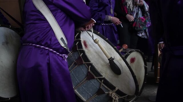 easter drummers in calanda spain