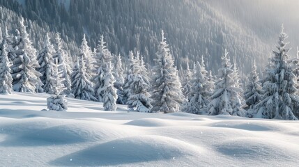 Fototapeta premium Snowy Forest