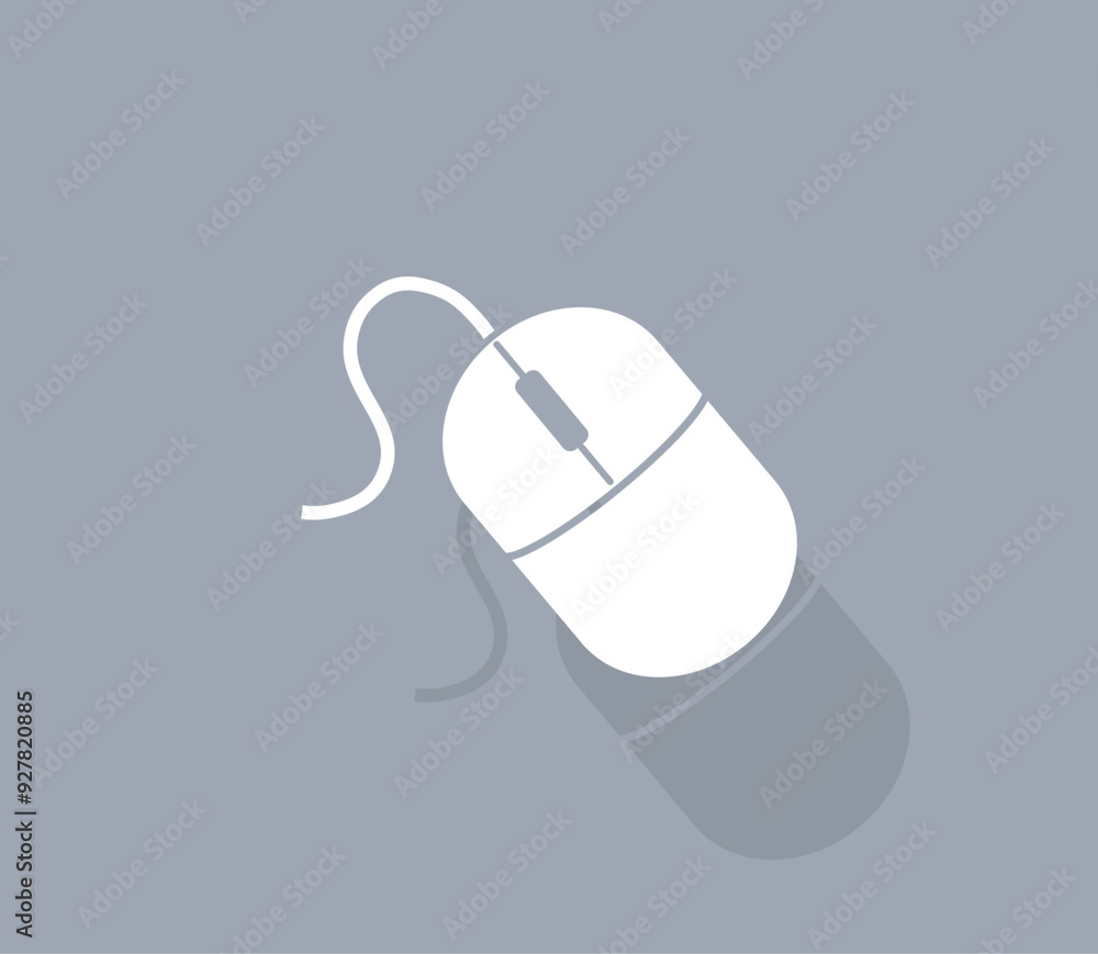 Aufkleber vector icon of white color with shadow on gray background