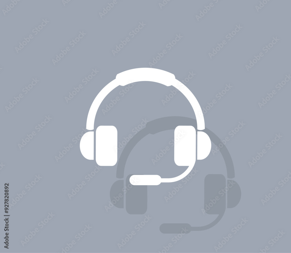 Aufkleber vector icon of white color with shadow on gray background