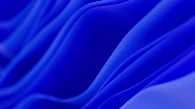 Abstract Blue Cloth Flowing