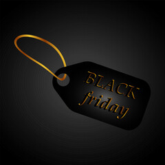 Black Friday Sale: Vector Tag for Exclusive Offers