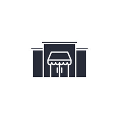 Shopping Mall icon vector illustration. Shopping Mall symbol isolated on white background